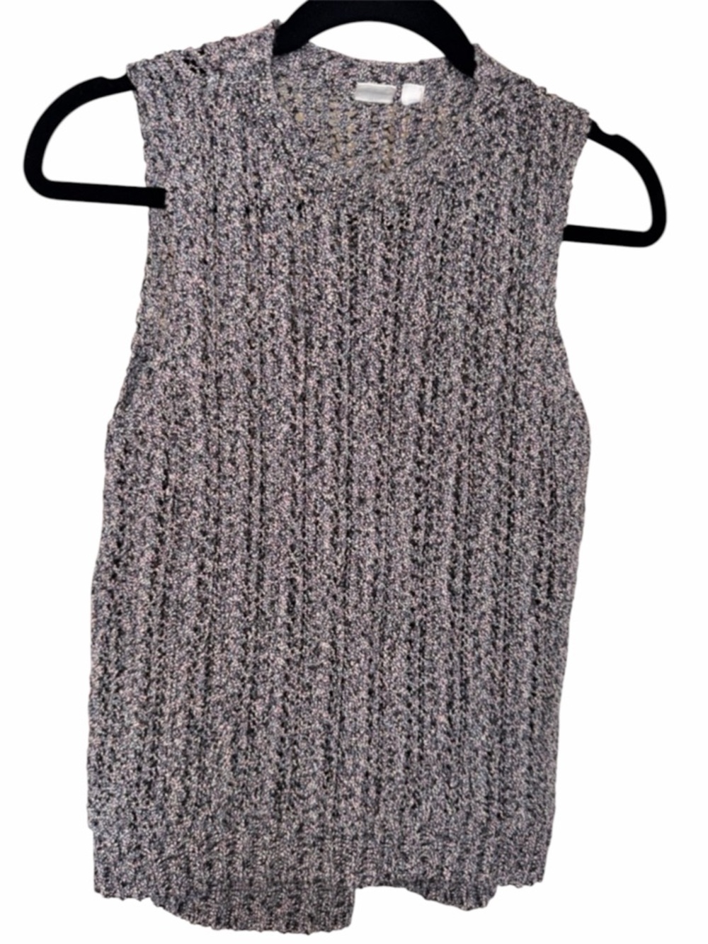 GAP Multicolor Knit Open-Weave Top